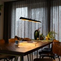 Hängelampe schwarz mit goldenem Innenraum inkl. LED - Balo 4