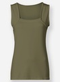 Shirttop in oliv von heine