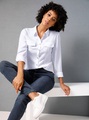 Lyocell-Bluse in ecru von Creation L Premium