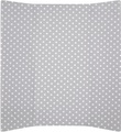 Alvi Wickelauflage 2stg. Keil Folie Stars silber 68 x 60 cm - grau
