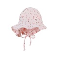 Sterntaler Sommerhut KLEINE BLUMEN mit Nackenschutz in rosa in Gr. 53