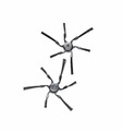 Miele Rx2-Sb Seitenbürste 2Pcs - Ersatzbürsten