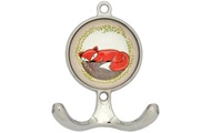 Tranquillo Wandhaken Fuchs, 2-fach, Metall/Glas