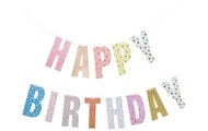 RICO Design Girlande HAPPY BIRTHDAY (3m) in bunt