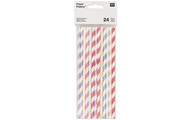 RICO Design, RICO Design Papier-Strohhalme BUNTE SPIRALE 24er-Pack in pastellbunt