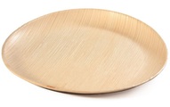 Sier - Teller Palm 25 cm, 20 Stück, Hellbraun