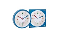 TFA Dostmann, TFA Dostmann Wanduhr TICK & TACK mit Lernuhr Blau
