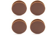 Kikkerland Verschlussclips Waffel 6 Stück, Dunkelbraun