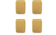 Kikkerland Verschlussclips Tea Biscuit 4 Stück, Hellbraun