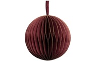 Tranquillo, Tranquillo Weihnachtskugel aus Papier Bordeaux/Gold