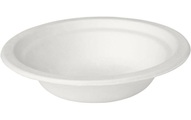 BioPak Einwegteller 18 cm, 50 Stück, Weiss