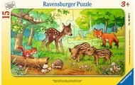 RAVENSBURGER Puzzle 15 Teile Tierkinder des Waldes