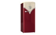 Gorenje, Gorenje OBRB 153 R VW-Bulli Kühlschrank Burgundy rechts