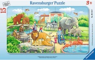 RAVENSBURGER Puzzle Ausflug in den Zoo 15-tlg.