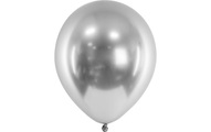 Partydeco Luftballon Glossy Silber, Ø 30 cm, 10 Stück