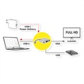 VALUE Display Adapter USB Typ C - VGA + USB 3.2 Gen 1 A + Typ C PD