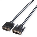 Roline VGA / DVI Anschlusskabel VGA 15pol. Stecker, DVI-A 12+5pol. Stecker 3.00 m Schwarz 11.04.5430 Geschirmt,