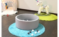 knorr® toys Bällebad soft rund grey 100 Bälle