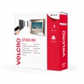 VELCRO® VEL-EC60355 Klettband zum Aufkleben Haft- und Flauschteil (L x B) 25000 mm x 20 mm Schwarz 25 m