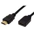 Value HDMI Verlängerungskabel HDMI-A Stecker, HDMI-A Buchse 1.50 m Schwarz 11.99.5571 Geschirmt HDMI-Kabel