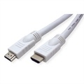 Value HDMI Anschlusskabel HDMI-A Stecker 20.00 m Weiß 11.99.5720 Geschirmt HDMI-Kabel