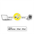 Roline USB-Kabel USB 2.0 USB-A Stecker, Apple Lightning Stecker 1.00 m Weiß Geschirmt 11.02.8321