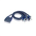 ATEN CS64US-AT 4 Port KVM-Umschalter VGA USB 2048 x 1536 Pixel