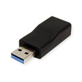 ROLINE 12.03.2995 - Adapter USB-C zu USB-A (Schwarz)