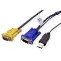 KVM Anschlusskabel [1x VGA-Stecker, USB 1.1 Stecker A - 1x SPHD-18-Stecker] 3 m Schwarz ATEN