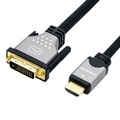 Roline 1451941 - DVI-HDMI-Kabel (Schwarz, silber)