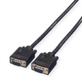Roline VGA Anschlusskabel VGA 15pol. Stecker 15.00 m Schwarz 11.04.5215 doppelt geschirmt, schraubbar VGA-Kabel