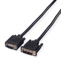 Value VGA / DVI Anschlusskabel VGA 15pol. Stecker, DVI-A 12+5pol. Stecker 2.00 m Schwarz 11.99.5420 schraubbar