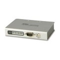 ATEN UC2324-AT 4 Port Seriell-Hub mit Konverter für USB- auf Seriell RS-232 Weiß
