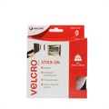 VELCRO® VEL-EC60216 Klettband zum Aufkleben Haft- und Flauschteil (L x B) 5000 mm x 20 mm Weiß 5 m