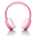 LENCO HPB-110 Kids - Bluetooth Kopfhörer (On-ear, Pink/Weiss)
