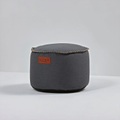 SACKit RETROit Canvas Drum Pouf Indoor petrol