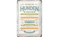 Blechschild Von Hunden lernen 20 x 30