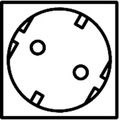 SCHROFF Schutzkontakt-Steckdosenleiste - STDL.Schutzkontakt 8DO.TRANS.438.5L