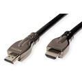ROLINE 4K HDMI Ultra HD Kabel mit Ethernet, ST/ST, schwarz, 15 m