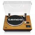 LENCO LS 55 - Plattenspieler (Walnuss/Schwarz/Transparent)