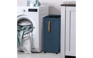 Diaqua, Diaqua Wäschekorb Levi mit Rollen 50 l, Dunkelblau