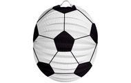 Folat Lampion Fussball 22 cm, Schwarz/Weiss