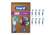 Oral-B, Oral B Aufsteckbürste »Kids Spiderman«, (für elektrische Zahnbürste, für Kinder ab 3 Jahren, 8 Stück)