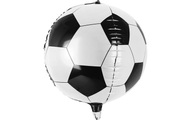 PartyDeco, Partydeco Folienballon Fussball Schwarz/Weiss