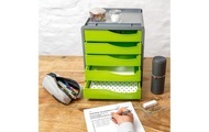 Bürobox anthrazit & grün