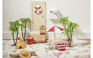HobbyFun Mini-Utensilien Sonnenschirm Rot/Weiss