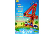 ABC Geburtstagskarte 4. Geburtstag B6
