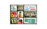 Nostalgic Art Magnet-Set Tiki Bar 9 Stück, Mehrfarbig