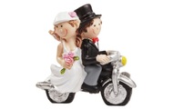 HobbyFun, HobbyFun Mini-Figur Hochzeitspaar auf Motorrad 6 x 5 cm