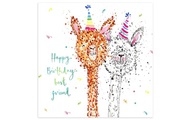 Cart Geburtstagskarte Happy Birthday best friend